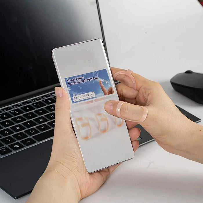 5 Piece Finger Splint Bracket Protector Straightening Arthritis Finger Splint Fixed Adjustable Broken Finger Joint Stabilizer