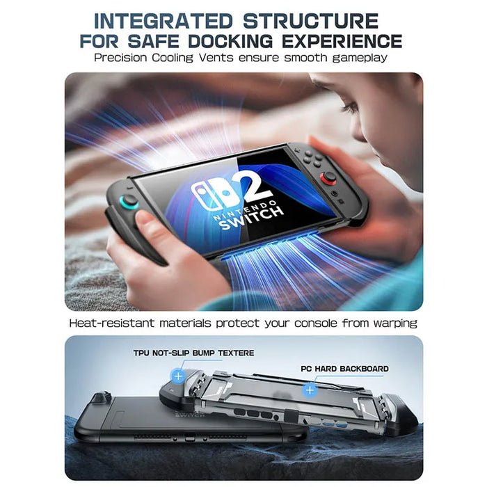 For Nintendo Switch 2 Blade Series TPU Grip Protective Dockable Case