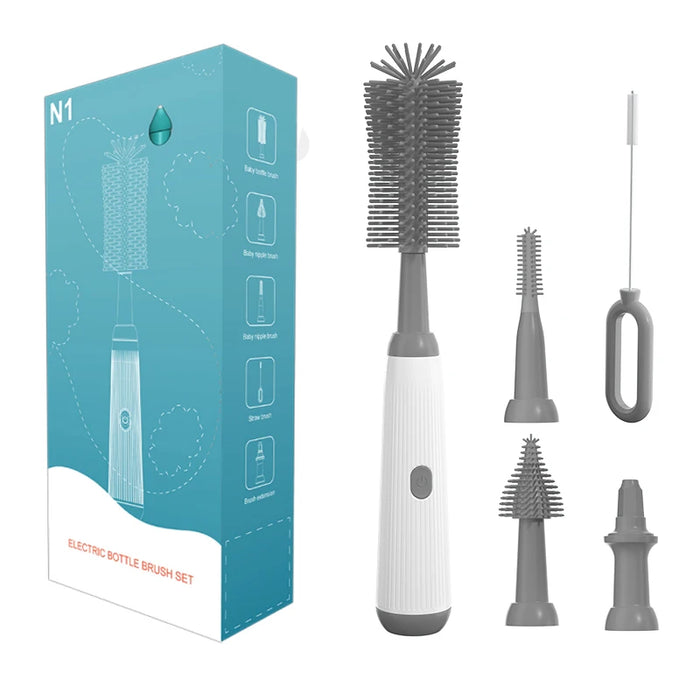 Silicone Cordless Baby Bottle Brush With Extensions