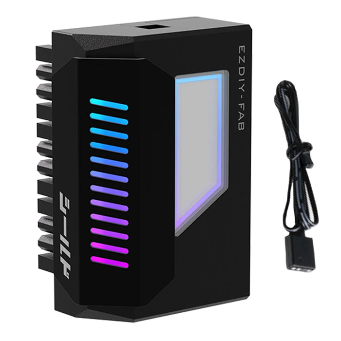 Atx 24 Pin To 90 / 180 Degree Power Plug Adapter Argb Light Mainboard Motherboard Power Supply Cable Modular For Motherboard Pc