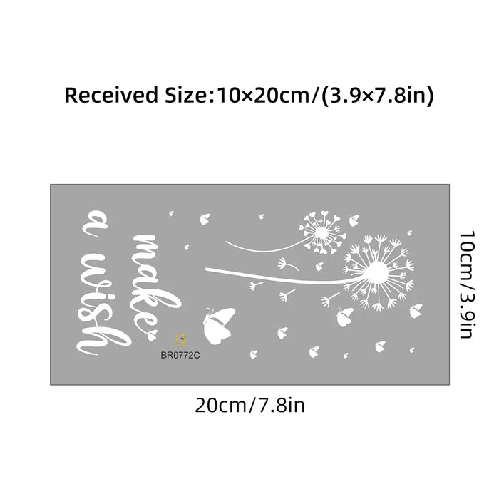 Decorative Butterfly & Dandelion Car Sticker Window Decal