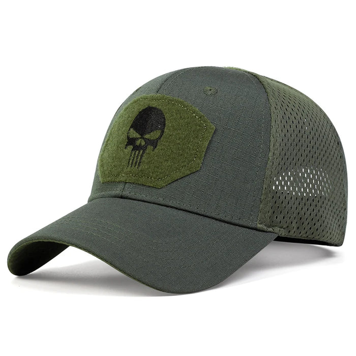 Embroidered Skull Baseball Cap Unisex Outdoor Adjustable Hat