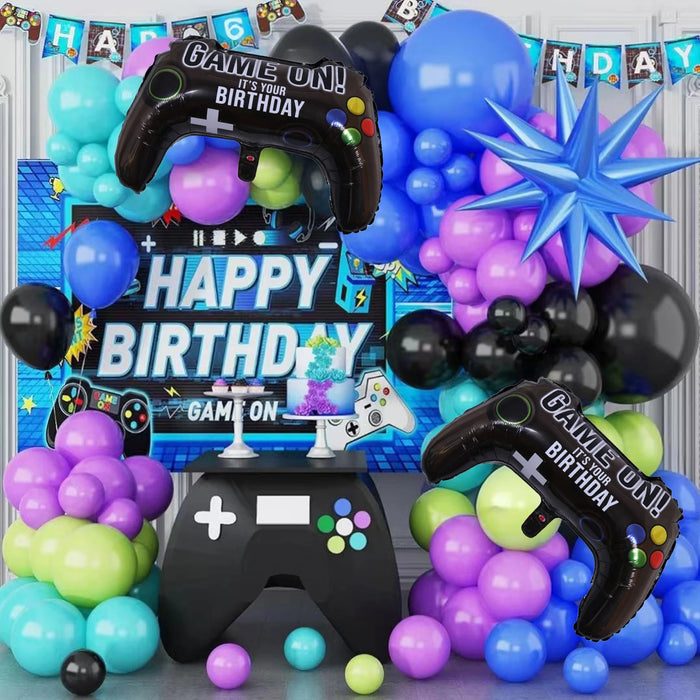 Summer Tropical Balloon Arch Set Latex Rainbow Balloon Lei Set For Hawaiian Loa Welcome Birthday Party Pool Party Decoration