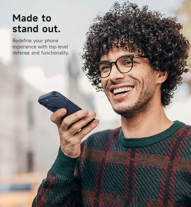 For Iphone 15 Pro Max Magsafe Shockproof Bumper Slim Protective Case With Magnetic Camera Slide And Kickstand