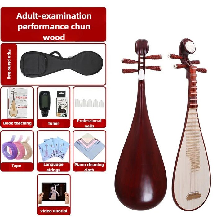 Chinese Classical Wooden Lute For Beginners And Professionals