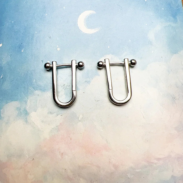 925 Sterling Silver Hoop Earrings Classic For Women & Men