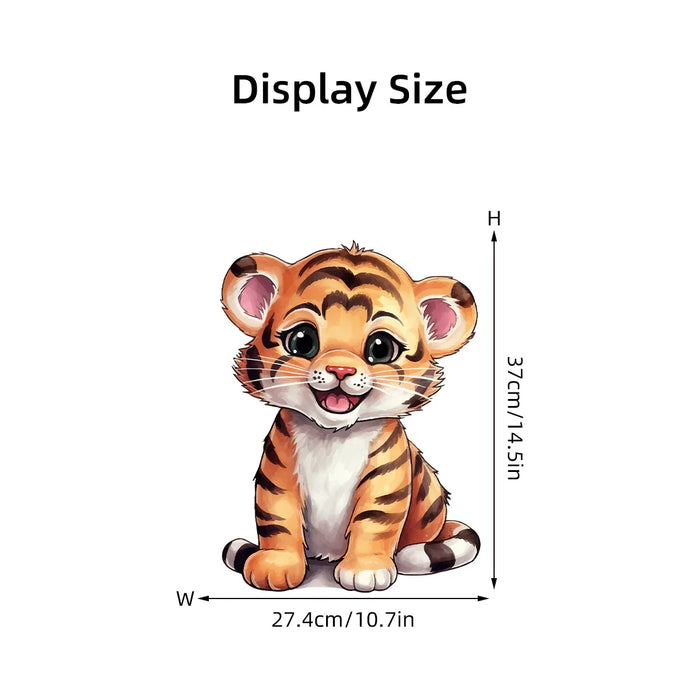 Watercolour Tiger Wall Decals For Kids Room Decor