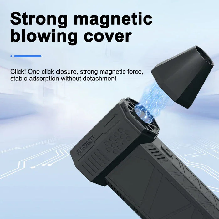 X3 Mini Turbo Jet Fan Electric Air Duster 3 Gear 130000Rpm 52M / S Wind Speed Dust Cleaner Gun Cleaning Blower Tool