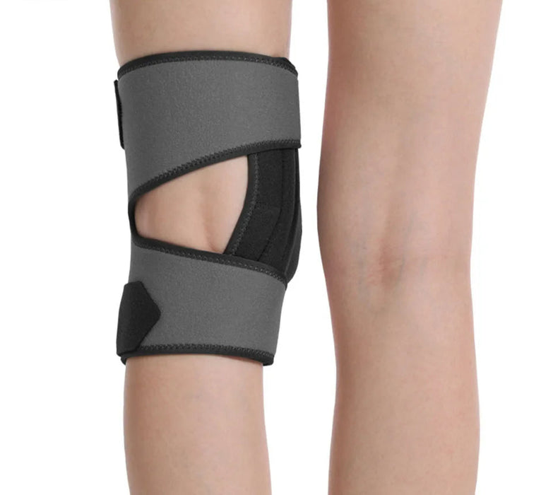 Breathable Knee Brace With Side Stabilizers & Gel Pads