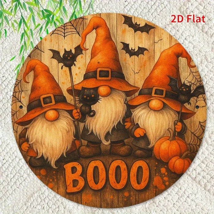 Retro Pumpkin Holiday Joy Iron Sign 2D Flat Print For Bedroom Dining Or Living Room