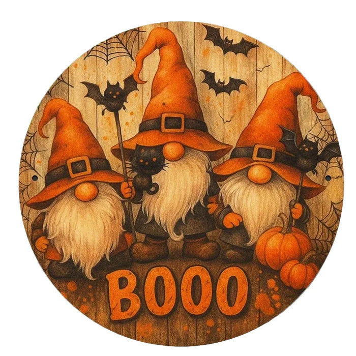 Retro Pumpkin Holiday Joy Iron Sign 2D Flat Print For Bedroom Dining Or Living Room