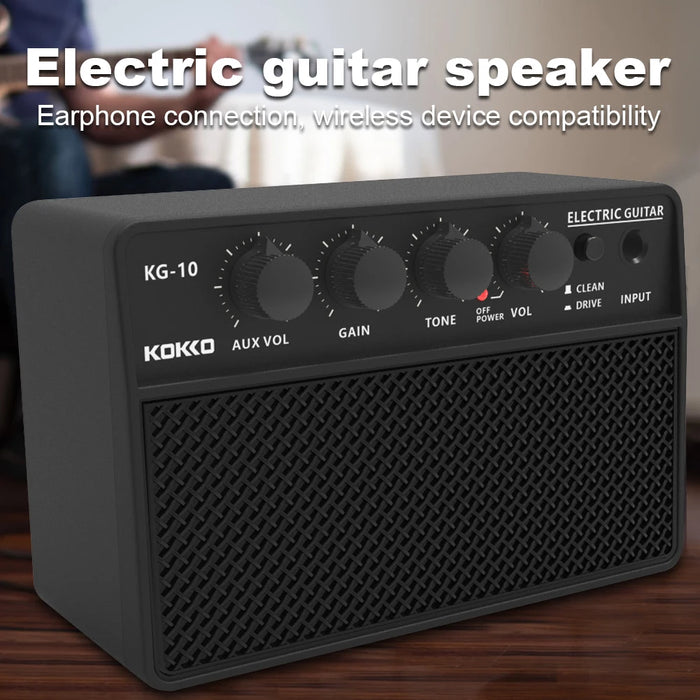 Mini Guitar Amp Electric Guitar Amplifier Mini Guitar Practice Speaker With 6.35Mm Interface Guitar Amp For Daily Practice