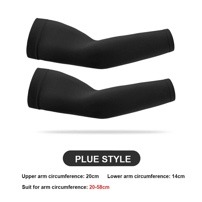 Pair of Sun Protection Arm Covers Cool Anti Uv Sleeves For Outdoor Activities