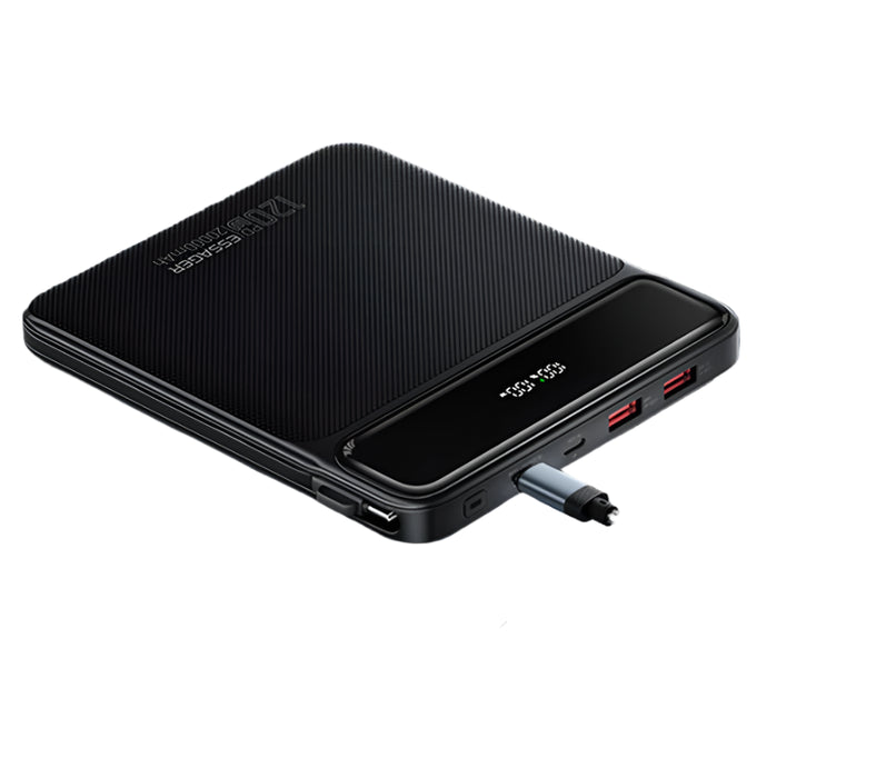 120W 20000Mah Power Bank With Two Built-In Cables 100W Pd Fast Charging For Iphone 16 15 14 Pro Max Ipad Macbook Laptop