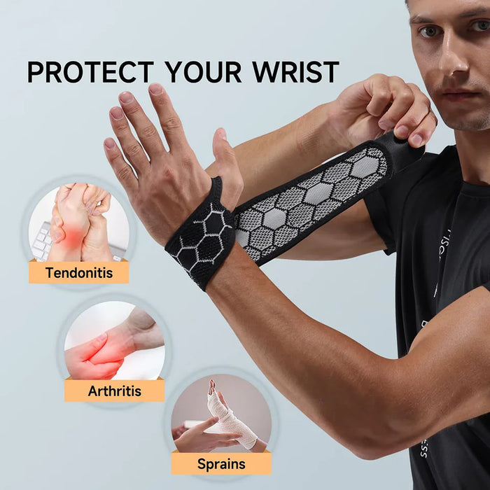 Adjustable Wrist Brace For Carpal Tunnel Relief Light Support For Left Or Right Hand
