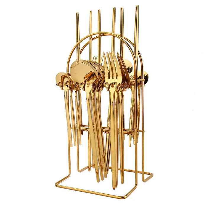 24 Piece Stainless Steel Cutlery Set For 6