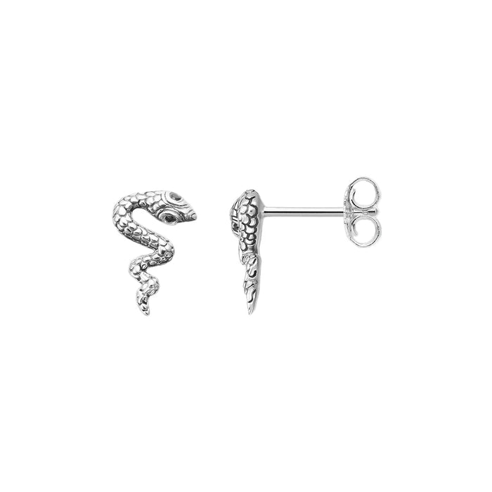 925 Sterling Silver Vintage Snake Ear Studs