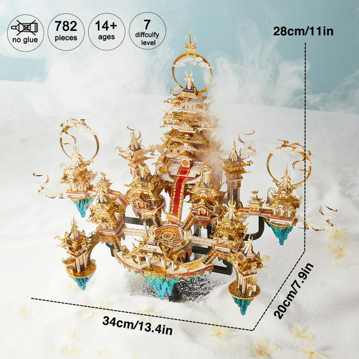 3D Metal Puzzle For Adults Lingxiao Palace Model Kit