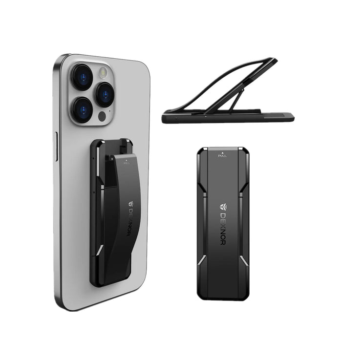 Portable Slim Grip With Telescopic Finger Kickstand 2-In-1 Cell Phone Straps Adhesive Loop Finger Holder