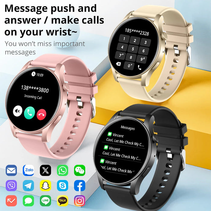 Unisex Amoled Smartwatch For Health & Fitness Tracking