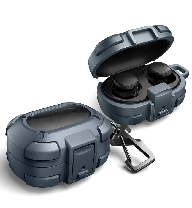 For Bose Quietcomfort Earbuds 2024 Rugged Case Shockproof Protective Case With Secure Lock Clip Carabiner & Keyring