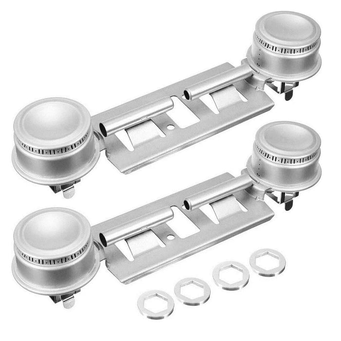 2 Pack Wb16K10026 Wb29K17 Double Burner Assembly Compatible With Ge Kenmore Hotpoint Ranges 868697 Ap2633210 Wb16K10003
