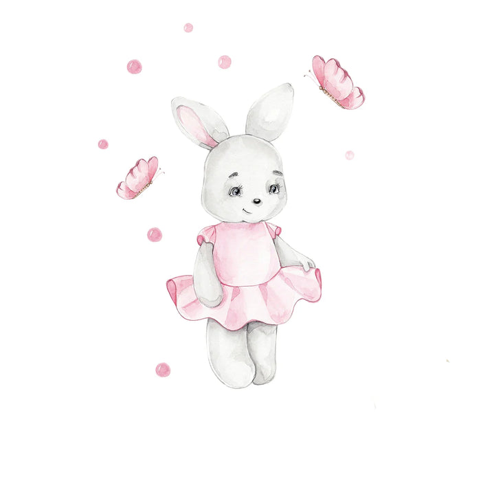 Adorable Rabbit Wall Sticker For Kids Room Decor