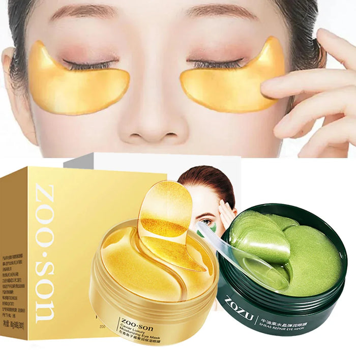 60 Piece Gold Crystal Eye Mask For Dark Circles & Bags