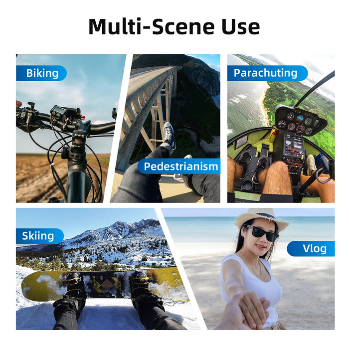 Action Camera Chest & Head Mount Kit Compatible With Gopro Insta360 Dji Osmo & More