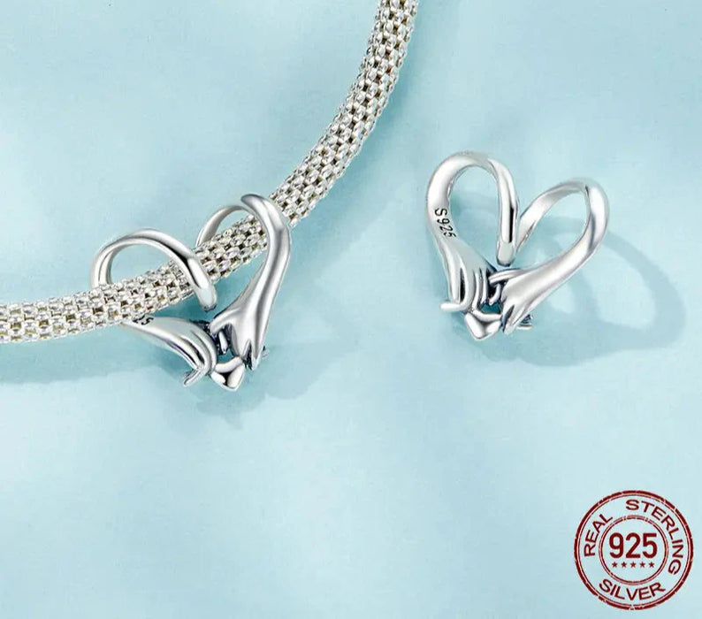 925 Sterling Silver Pinky Swear Charm Beads
