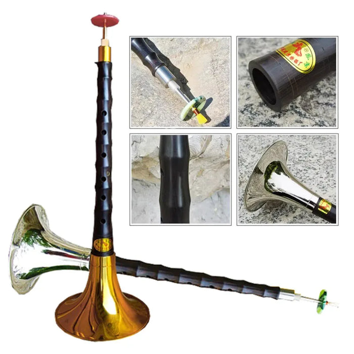 6 Hole Ebony Suona Traditional Wind Flute