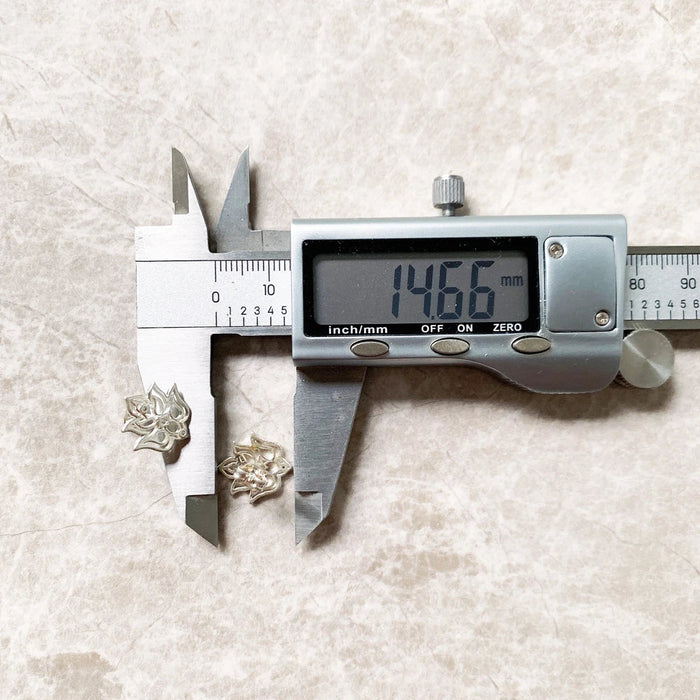 925 Sterling Silver Lotus Stud Earrings For Women