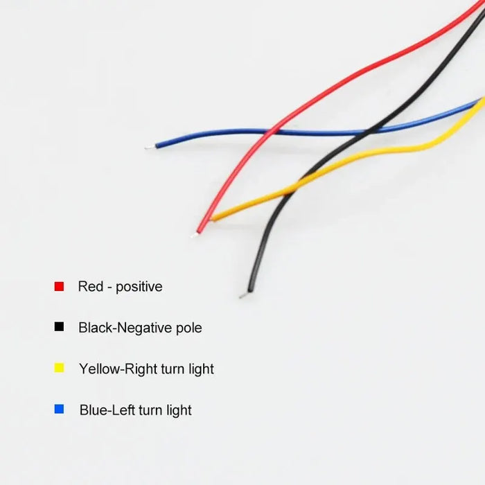 2Pcs Led Headlight Drl Daytime Running Light Strip Angel Eye Turn Signal Lamp