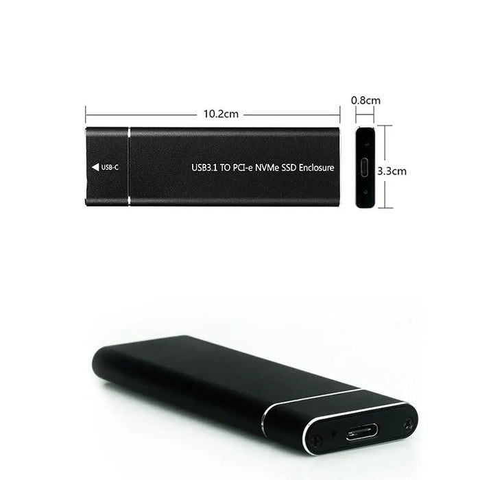 Nvme M.2 Ssd Enclosure Usb3.1 Type C Case
