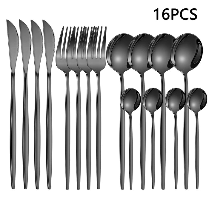 4 / 6 / 16 / 24 Piece Portuguese Style Cutlery Set For Home Restaurant Or Hotel