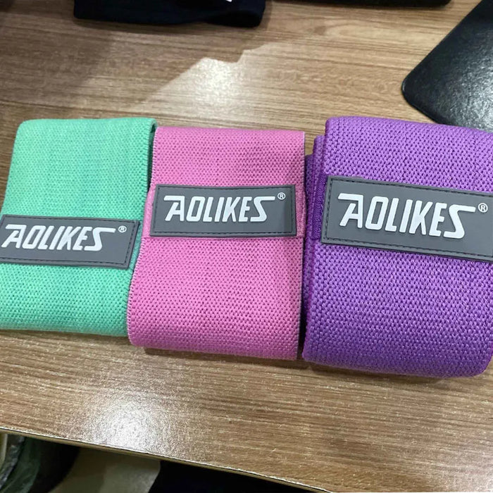 3 Piece Elastic Yoga Resistance Band Set For Home Workouts