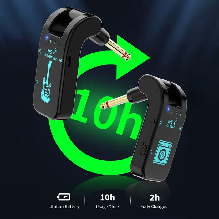 Wireless Guitar System For Electric Guitar / Bass 2.4G 48K / 16Bit