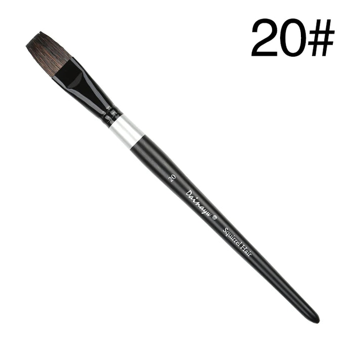 Professional Flat Watercolour Brush Set