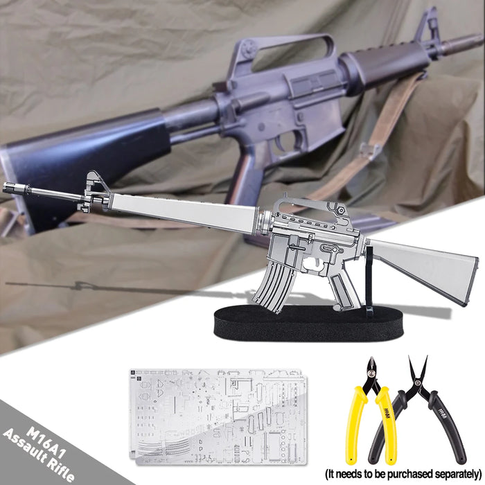 Metal M16A1 Rifle Puzzle Set For Adults