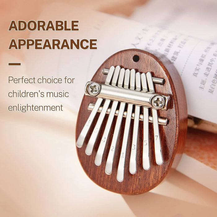 8 Key Mini Kalimba Thumb Piano Cute Gift Set For Kids