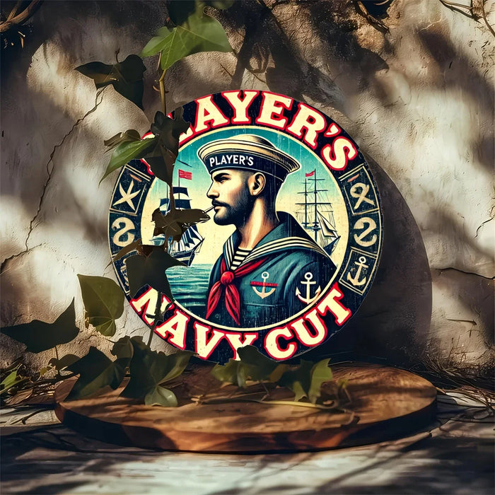 Rustic Nautical Anchor Metal Sign Man Cave Decor