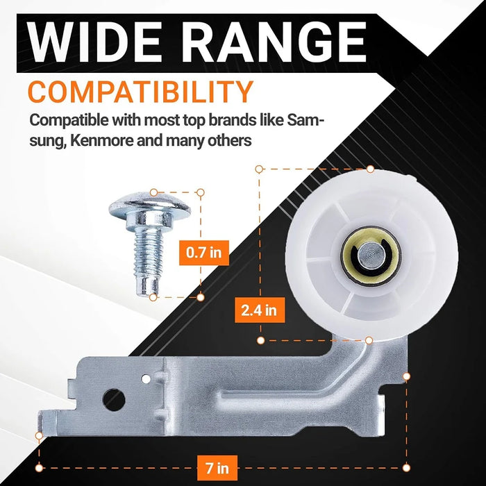 Dc93-00634A Dryer Idler Pulley & 6602-001655 Drum Belt For Samsung & Kenmore 6602-001314 Ps4133825 Dc96-00882B Dc96-00882C