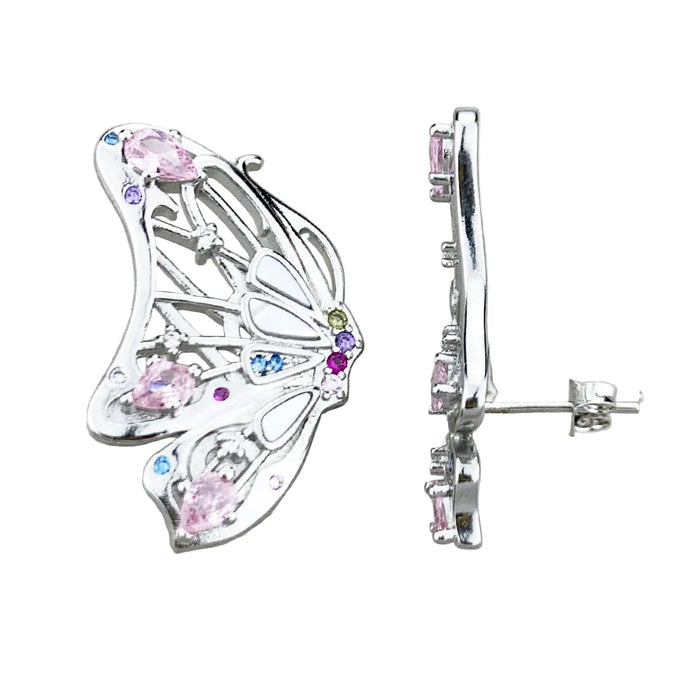 925 Sterling Silver Boho Butterfly Earrings