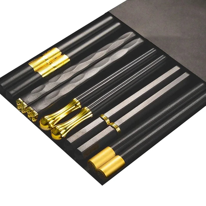 5 Pairs Non Slip Japanese Chopsticks For Sushi