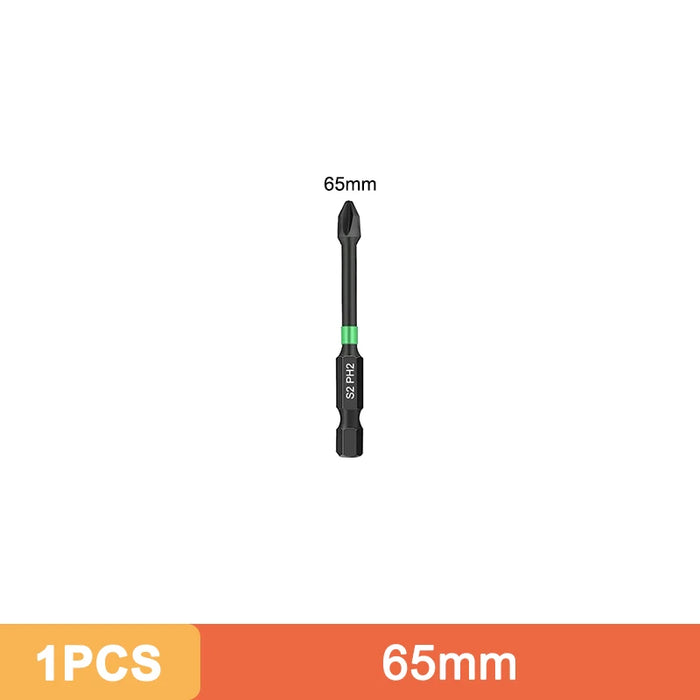 Ph2 Magnetic Cross Impact Screwdriver Bit Set High Hardness Non Slip