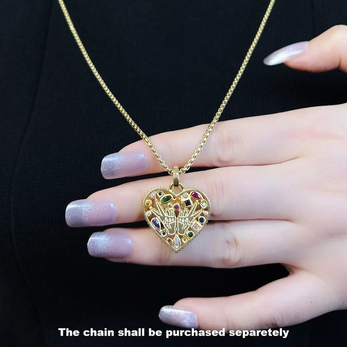 925 Sterling Silver Boho Love & Peace Pendant Energy Jewelry For Women & Men