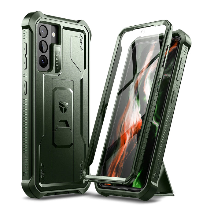 For Samsung S21 Plus 5G 6.7 Heavy Duty Military Grade Protection Case Built In Screen Protector & Kickstand