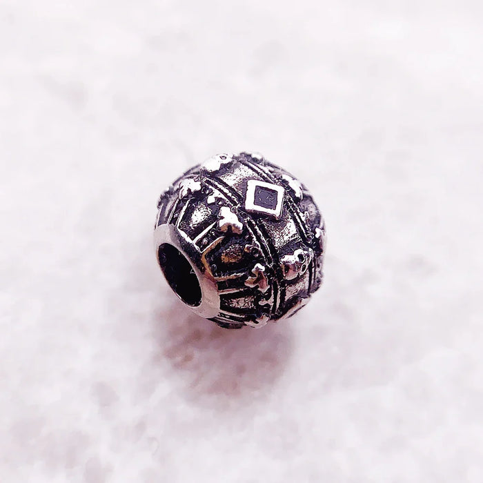 925 Sterling Silver Skull Crown Charm Bead For Jewelry Making Luxury Accessory For Men And Women