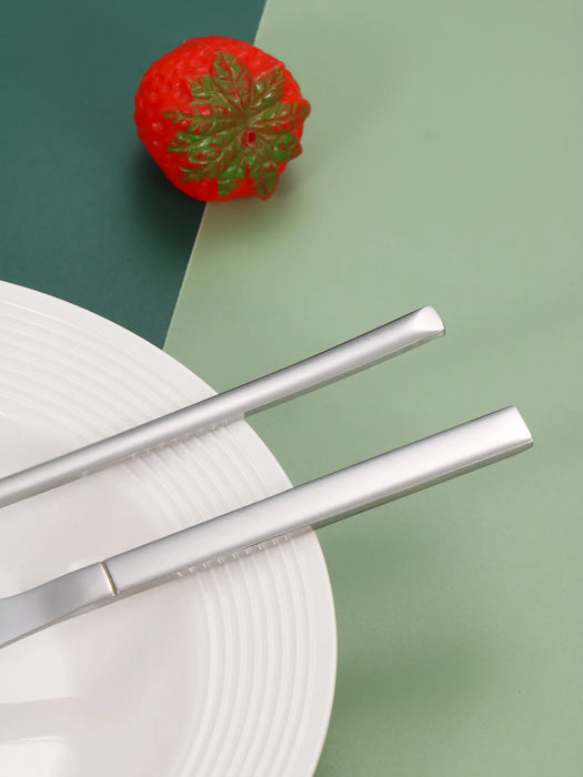 4 Piece Stainless Steel Cutlery Set Steak Knife Dessert Fork Spoon