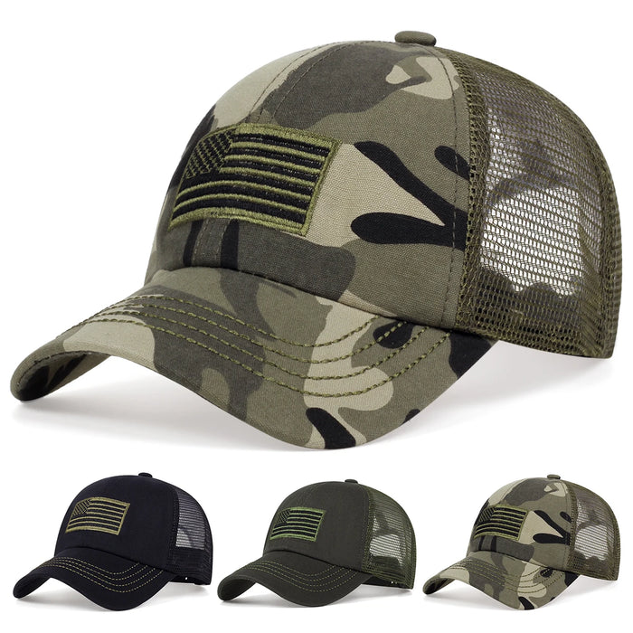 Usa Flag Embroidered Baseball Cap Adjustable Sun Hat For Outdoor Activities